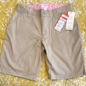 Cat & Jack Beige Shorts with Pink Interior